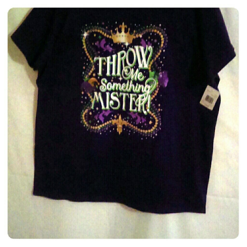 Mardi Gras Women's Purple Tee Shirt
